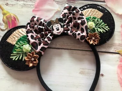 Safari Zoo Minnie Mouse Ears Headband- Disneyland- Disney World-Animal Kingdom • $24.95