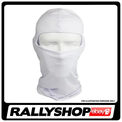 CHEAP Rallyshop Balaclava One Size Rally Race Racing Motorsport WHITE Protect • £3.90