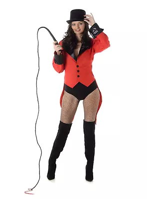 Ringmaster Red Jacket Circus Lion Tamer Magician Costume By Karnival • $37