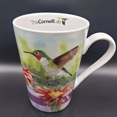 Cornell Lab Hummingbird Mug Cup Flowers Coffee Tea Spring Ruby Throat Birds EUC • $21.89