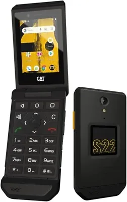 CAT S22 Unlocked 4G LTE Rugged Touch Screen 16GB Android Flip Phone - Excellent • $55