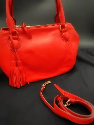 J Crew Satchel Womens Handbag - Bright Red Great For The Summer Or The Holidays • $74