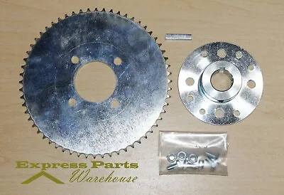  Rear Sprocket And Hub Set Mini Bike Go Kart 60 Tooth 35 Chain One Inch OD Axles • $42.95