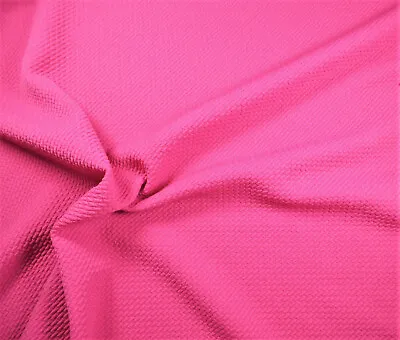 Bullet Textured Liverpool Fabric 4 Way Stretch Rose Pink R12 • $2.99