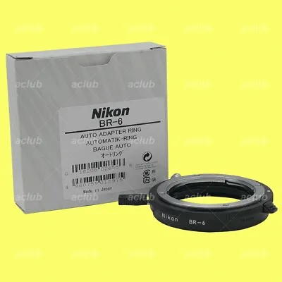 $72 • Buy Nikon BR-6 Auto Adapter Ring For PB-4 PB-5 BR-2 BR-2A AR-4 AR-7 AR-10