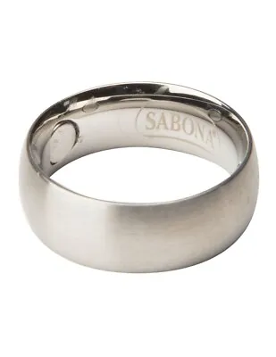 Sabona Ring Magnetic Durable Stainless Steel Brushed Design 08 • $35.99