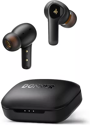 ✅ Donner Noise Cancelling Bluetooth Earbuds Wireless Earphones 4 Mics Built In ✅ • $33.95