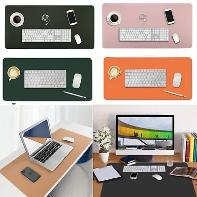 £16.58 • Buy Dual-Side Desk Pad Waterproof Desk Blotter Protector Writing Mat For Office/Home