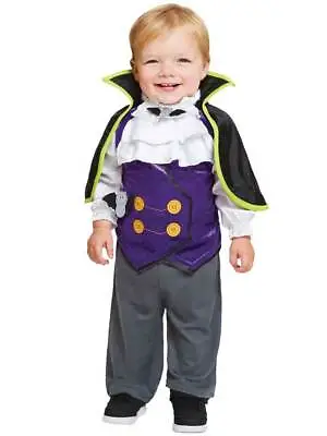 Toddler Dinky Dracula New Fancy Dress Costume Vampire Halloween Child Kids Boys  • £13.99