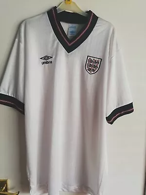 England Home Football Shirt 1986 White Umbro • £23.99