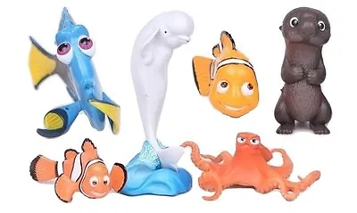 Finding DORY Nemo Marlin Playset 6 Figure Cake Topper * USA SELLER* Toy Doll Set • $9.99