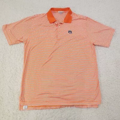 Peter Millar Polo Shirt Mens 2XL XXL Orange Auburn Tigers AU Football Gameday • $39.99