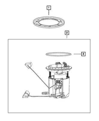 Genuine Mopar Fuel Pump/Level Unit Module Kit 68536986AB • $676.36