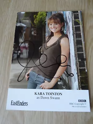 Kara Tointon 'Dawn Swann'  Eastenders  Hand SIgned  Autographed Photo Cast Card • £8.99