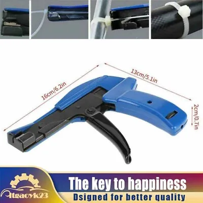 Nylon Wrap Cable Zip Tie Strap Cutting Hand Tool Gun Cutter Tension Fastener • £13.94