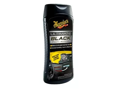 Meguiar’s Ultimate Black Plastic Restorer White Liquid Restores Car Shine 12Oz • $10.85