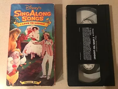 Disney's Sing Along Songs - I Love To Laugh (VHS 1991) • $3.19