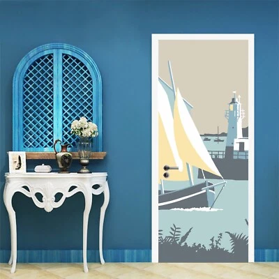 £84.77 • Buy 3D Lighthouse A30 Door Wall Mural Photo Wall Sticker Decal Steve Read Sinsin
