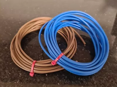 PVC Cable Sleeving 5m Brown & Blue Electrical Cable Wire Sleeving  • £4