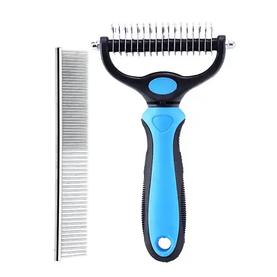 Professional Pet Dog Cat Comb Brush Dematting Undercoat Grooming Comb Rake Tool • £5.99