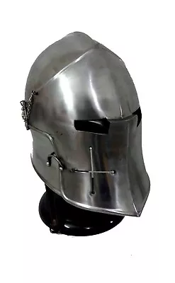 Armor MEDIEVAL Barbuta Helmet Knights Templar Crusader Armour Helmet GIFTS Him Q • $91.29