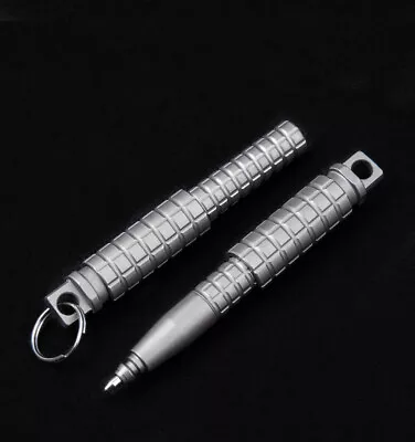 Titanium Alloy Mini Pocket Pen Outdoor EDC Tool Portable Keychain Ballpoint Pen • $17.69