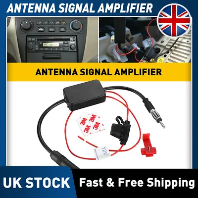 3In1 DAB AM FM Car Antenna Aerial Splitter Radio Signal AMP Amplifier Booster UK • £10.49