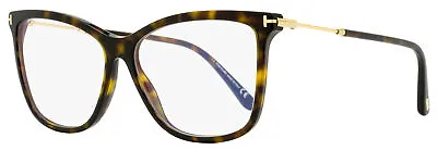 Tom Ford Magnetic Clip-on Eyeglasses TF5824B 052 Havana/Gold 56mm FT5824 • $179