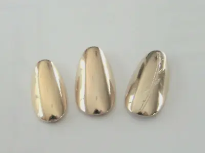 3/$25  Attractive Ass't Lifetime 14kt Gold Plated Reusable Premium Fingernails • $25