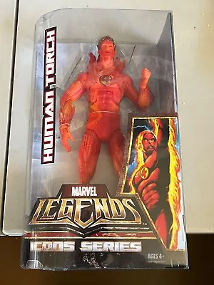 Marvel Legends Icons Series Fantastic Four Human Torch 12” Figure C9 • $29.95