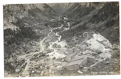 Ouray CO Telluride Colorado 1920 RPPC Postcard Camp Bird Mill Gold Mine • $14.99