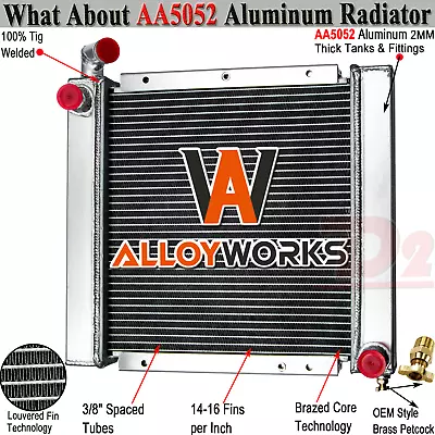 2 Rows Radiator For Miller Bobcat 250 Trailblazer 302 Welders #79000459 79000705 • $144.95