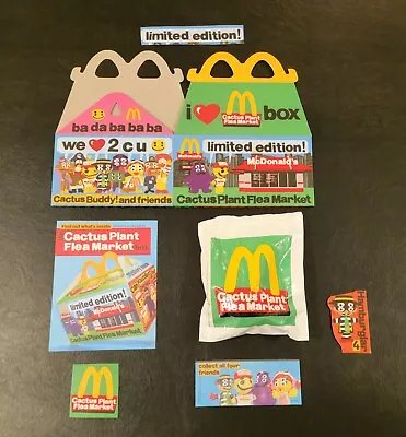 McDonalds Adult Happy Meal Hamburglar Toy SEALED + Box + Flyer Cactus Plant CPFM • $79.95