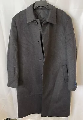 Hart Schaffner Marx Stanley Classic Fit Wool & Cashmere Coat -Dark Grey *Read* • $122.50