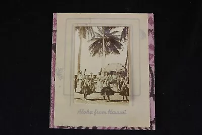 Antique Aloha From Hawaii Paradise Mele Kalikamaka Merry Christmas Card Ca. 1900 • $24.94