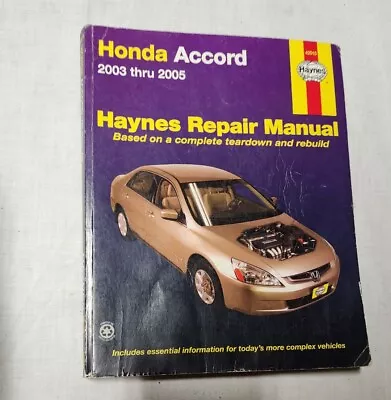 Honda Accord 2003-2005 Haynes Automotive Repair Manual By Robert Maddox  • $30