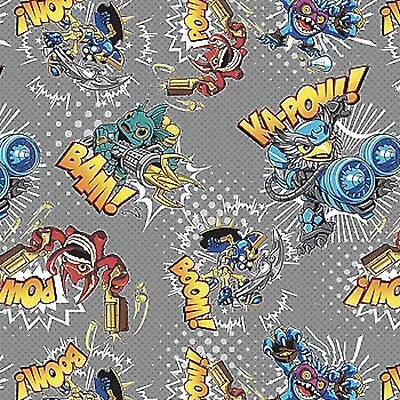 Skylanders Action Stone 100% Cotton Fabric By The Yard • $12.99