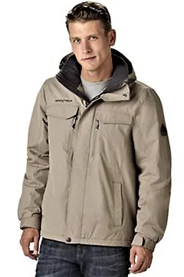 Nwt Men’s Zeroxposur Midweight Warm Winter Hooded Jacket Size Xxl Tan/khaki  • $69.99