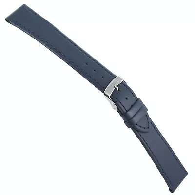 18mm Morellato High Quality Soft Genuine Italian Leather Blue Watch Band Reg 112 • $21.95