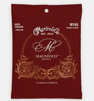 Martin M165 Magnifico Silver Plated Classical Guitar Strings Hard Tension • $11.65