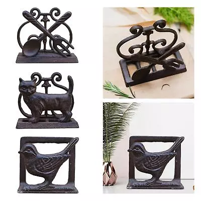 Napkin Holder For Table Iron Retro Tissue Holder Dispenser • £16.78