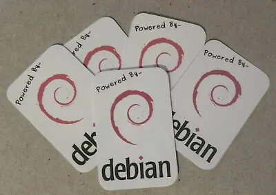 £1.79 • Buy 3x Debian Linux Desktop Computer / Laptop Badge Decal Vinyl Sticker 20x30mm