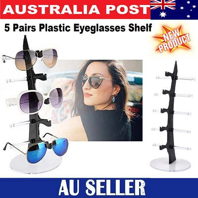 $18.75 • Buy Glasses Stand Shelf Display Rack Plastic Sunglasses Holder Stand Eyeglasses Show