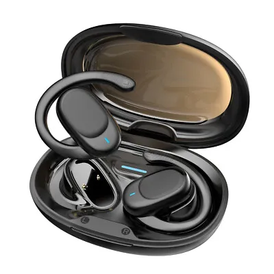Bluetooth 5.3 Headset Wireless Earphones Earbuds Stereo Headphones Ear Hook Gift • $10.99