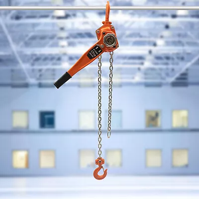 3/4 Ton Lever Block Chain Hoist Ratchet Type Come Along Puller 2 Hooks 10FT Lift • $55.12