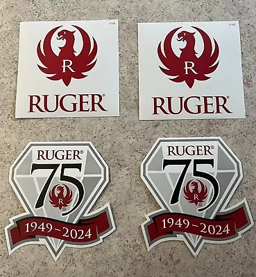 4 RUGER Firearm Stickers/Decals NEW Ruger Decal Set Hunting Auto • $11.40