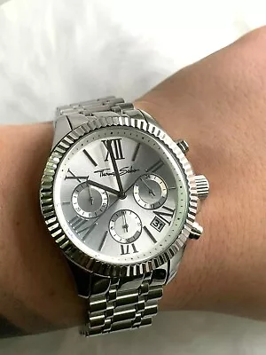 Thomas Sabo WA0253 Glam Silver Dial Chronograph Watch RRP $539 • $429