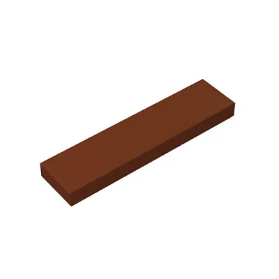 100x Part 2431 Tile 1x4 Brown Smooth Brick Lot Building Pieces Compatible Blocks • £11.99