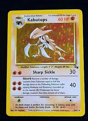  Kabutops 9/62 - Fossil Set Holo Pokemon Card-*LP*~FREE SHIPPING!! • $14.99