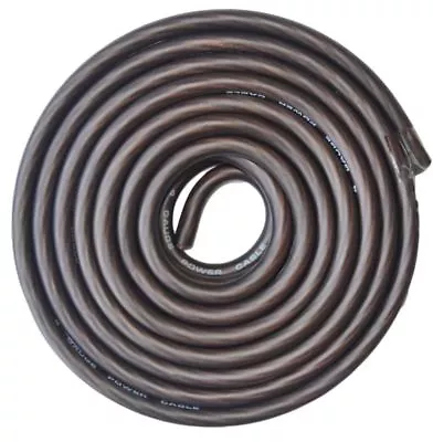 4 Gauge Copper Cable Black Power Ground Wire Marine Grade Cable 4 AWG Terminals • $3.75